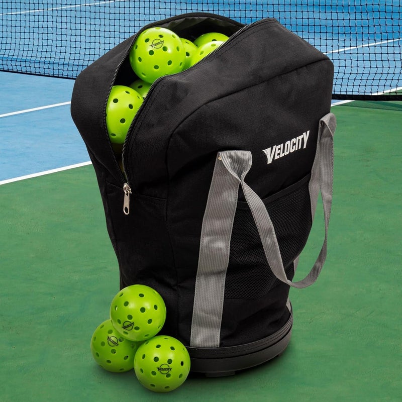 Velocity Heavy Duty Multipurpose Ball Bag with Durable Bottom - Holds up to 60-72 Balls - Ideal for Lacrosse, Baseball, Pickleball, Tennis & More - Image 3